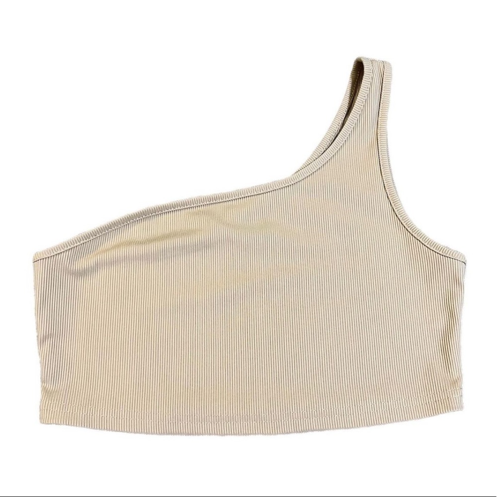 One-shoulder Crop Top